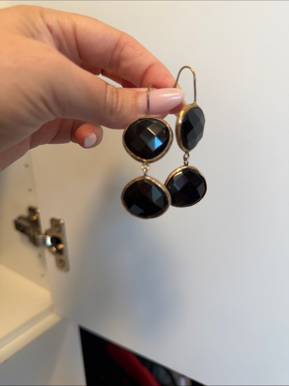 Elegant Onyx Double-Drop Earrings
